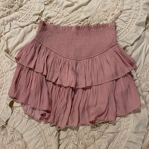 Rose Pink Ruffle Skirt